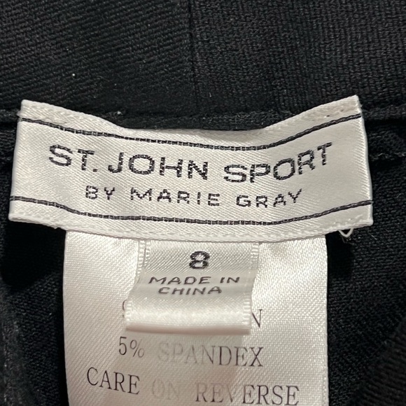 St. John Sport Black Bee Pants - Picture 5 of 5